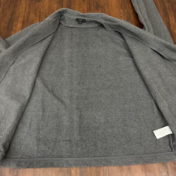 J. CREW W's Knit Ponte Blazer One-Button w Patch Pocket in Gray - Picture 6 of 12